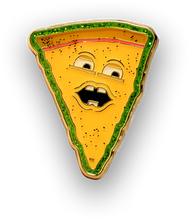 Load image into Gallery viewer, Voice of Pizza Enamel 1&quot; Pin