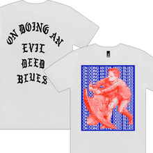 Load image into Gallery viewer, LUM - EVIL DEED BLUES S/S TEE (WHITE VARIANT)