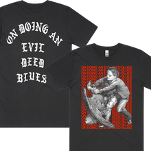 Load image into Gallery viewer, LUM - EVIL DEED BLUES S/S TEE (BLACK VARIANT)