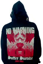 Load image into Gallery viewer, NO WARNING - SUFFER SURVIVE CUT AND SEW ZIP UP HOODIE *PREORDER*