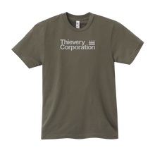 Load image into Gallery viewer, Thievery Corporation - Los Angeles Apparel 20001 Fine Jersey Unisex Crew Neck T-Shirt (Lieutenant Green)