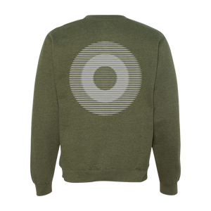 Thievery Corporation - Cotton Plus 9oz 70/30 Military Green Crewneck Sweatshirt