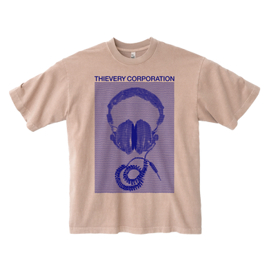 Thievery Corporation - Los Angeles Apparel 1801GD Rose Quartz Headphones T Shirt