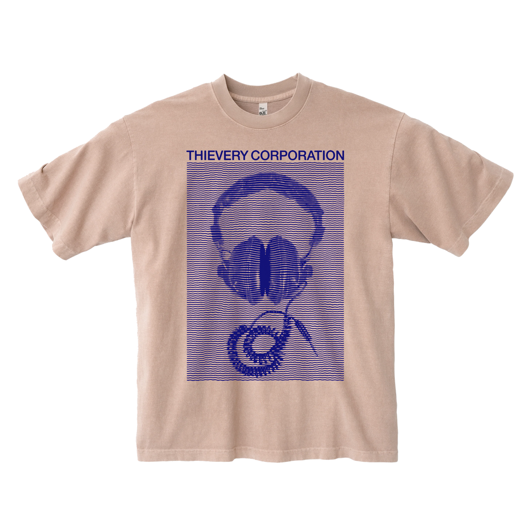 Thievery Corporation - Los Angeles Apparel 1801GD Rose Quartz Headphones T Shirt