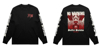 NO WARNING - SUFFER SURVIVE CUT AND SEW L/S TEE *PREORDER*