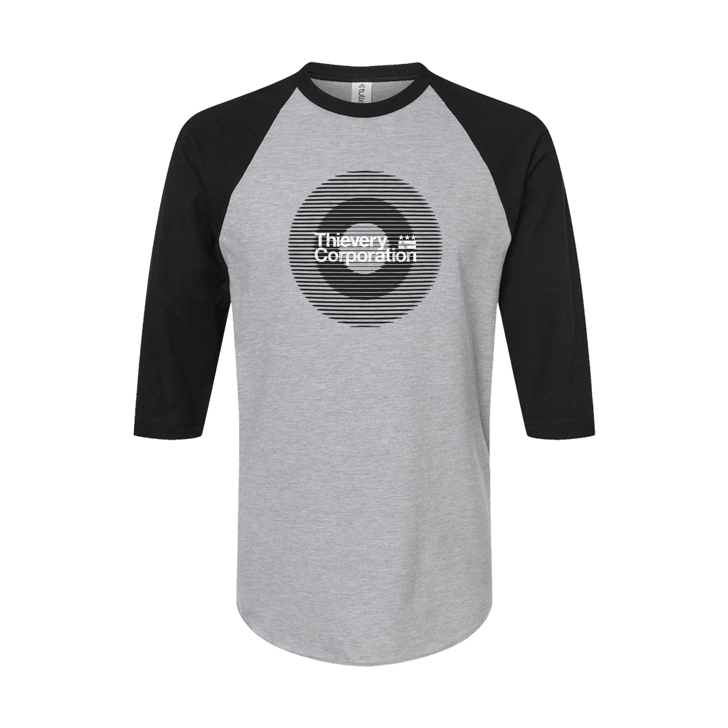 Thievery Corporation - Fine Jersey Baseball Tee (Ash Gray/Black)