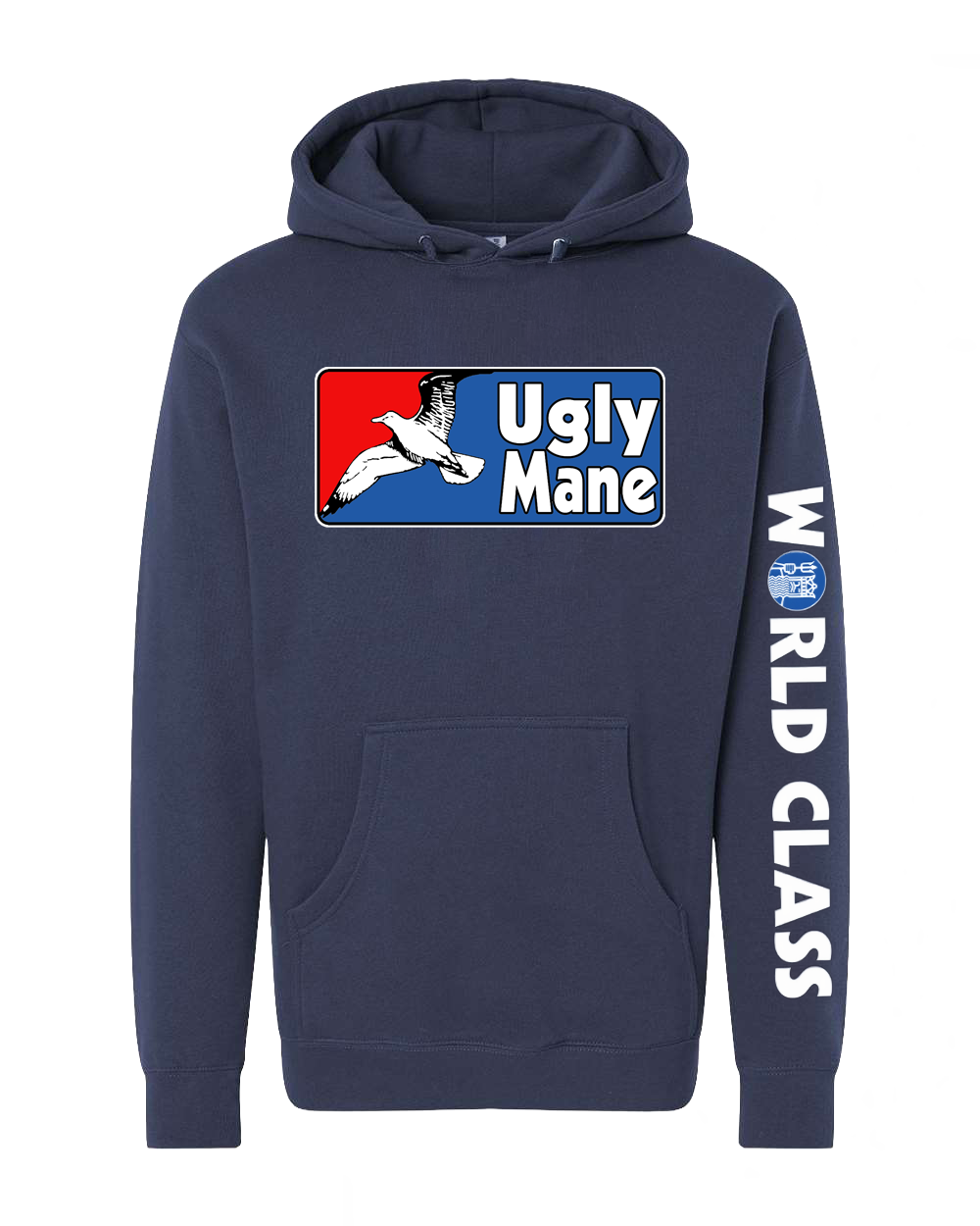 LIL UGLY MANE - WORLD CLASS IND4000 HOODIE (Navy Blue)