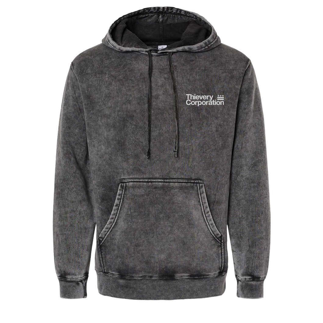 Thievery Corporation - IND Mineral Wash Fleece Pullover Hoodie