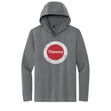 Thievery Corporation - District ® Perfect Tri ® Long Sleeve Hoodie Tee (Charcoal)