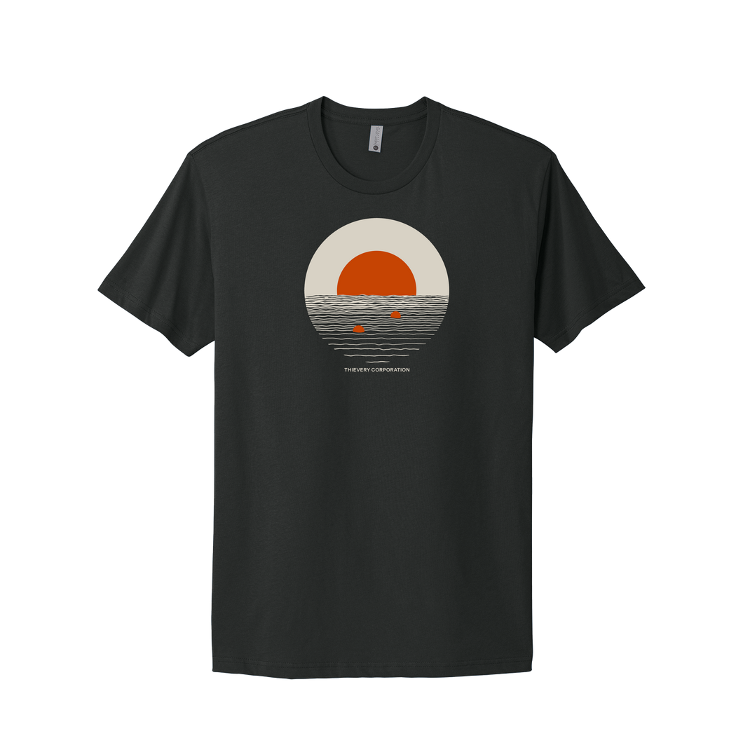 Thievery Corporation - Next Level 3600 Floating Dot Discharge Printed Unisex Tee