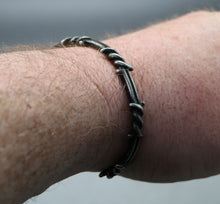 Load image into Gallery viewer, ANTIQUED SILVER BARBED WIRE BRACELET