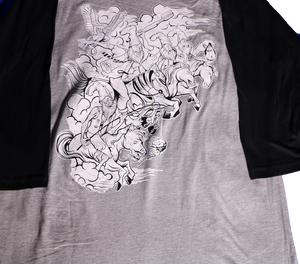 VERMIN SUPREME - AMERICAN APPAREL RAGLAN (WITH TIE DYED VARIATION)