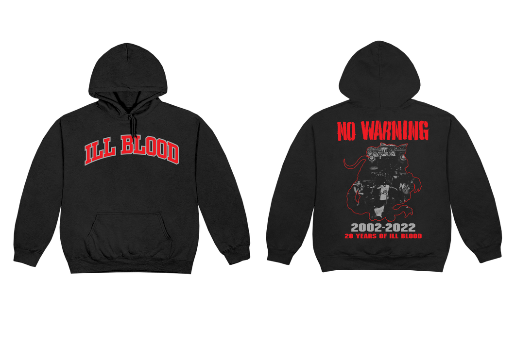 NO WARNING - ILL BLOOD 20th Anniversary Pullover IND4000