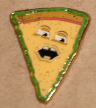 Load image into Gallery viewer, Voice of Pizza Enamel 1&quot; Pin