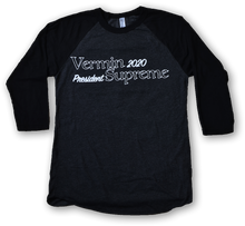 Load image into Gallery viewer, VERMIN SUPREME - AMERICAN APPAREL RAGLAN (WITH TIE DYED VARIATION)